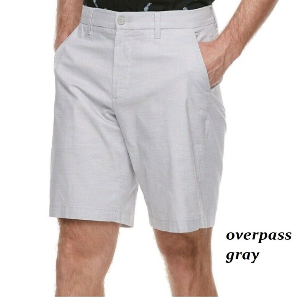 ...Apt 9 Flex Flat Front HEIQ Smart Temp Khaki Shorts